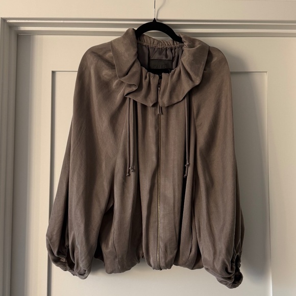 Zara Flowy Bomber Jacket - Picture 2 of 5